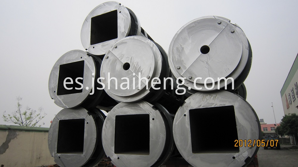 Molde hueco cuadrado de la pila 2 Hollow Square Pile Mould 2